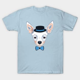 dog Chihuahua breed in hat and bow tie T-Shirt